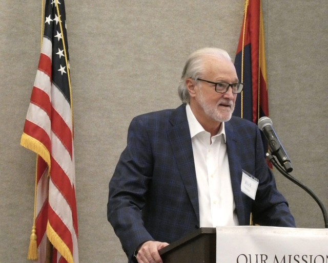 Spargo giving speech